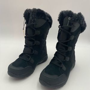 NIB!! Columbia Women's Ice Maiden II Snow Boot, Sz 5, Black/Columbia Grey